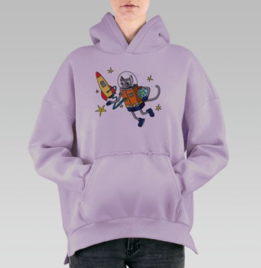 Котонавт Алексей, Hoodie Oversize Fiolet, утепленная