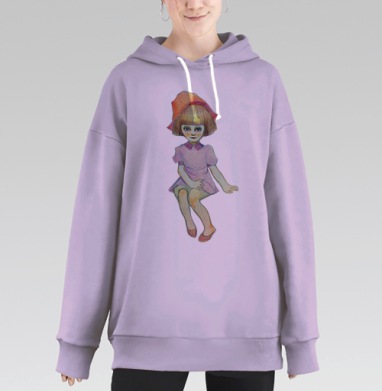 Красная шапочка, Hoodie Long Oversize Fiolet