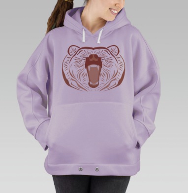 Красный Медведь, Hoodie Oversize Fiolet