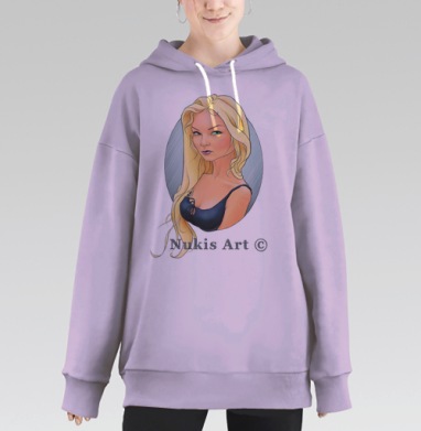 Красотка, Hoodie Long Oversize Fiolet