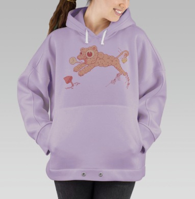 Кремовое веселье, Hoodie Oversize Fiolet