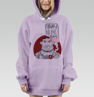 Крутой мужик, Hoodie Mjhigh Dig Mel, Fiolet, утепленная