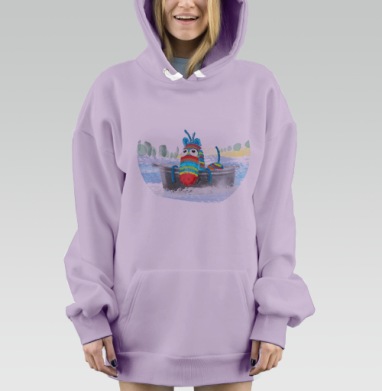 Кукус, Hoodie Mjhigh Dig Mel, Fiolet, утепленная