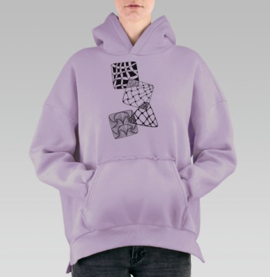 Лабиринт фантазий, Hoodie Oversize Fiolet, утепленная