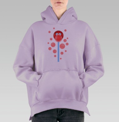 Леденец, Hoodie Oversize Fiolet, утепленная
