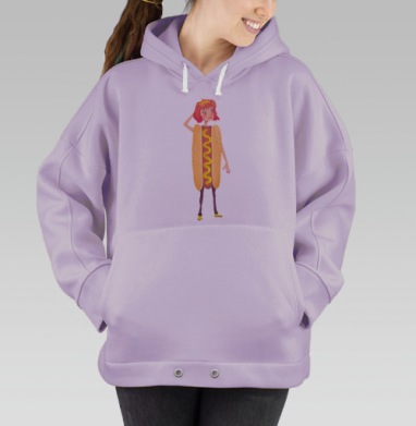 Леди хот-дог, Hoodie Oversize Fiolet