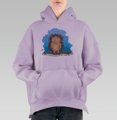 Лета не будет, Hoodie Oversize Fiolet, утепленная