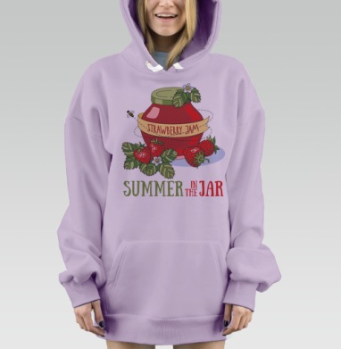 Лето в банке, Hoodie Mjhigh Dig Mel, Fiolet, утепленная