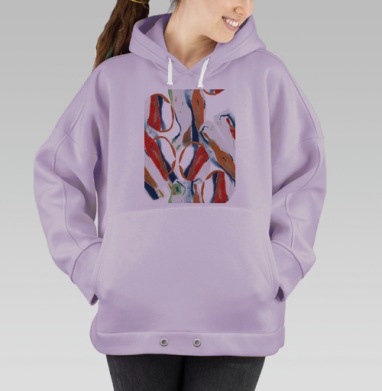 Лэйдиз, Hoodie Oversize Fiolet