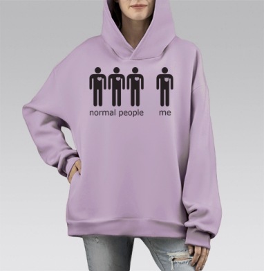 lovecats / Котоманы, Hoodie Mono Fiolet, оверсайз, утепленная