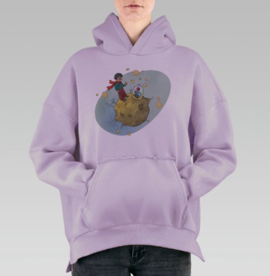 Маленький гик, Hoodie Oversize Fiolet, утепленная