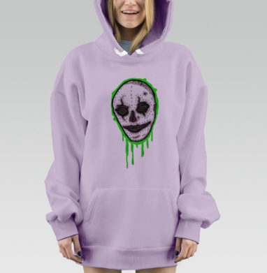 Маска в кислоте, Hoodie Mjhigh Dig Mel, Fiolet, утепленная