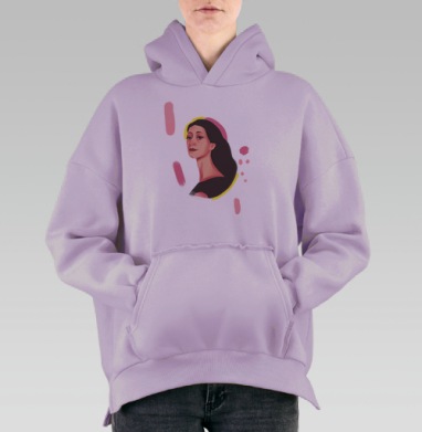 Майя, Hoodie Oversize Fiolet, утепленная
