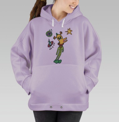 Мечтаю о звезде, Hoodie Oversize Fiolet