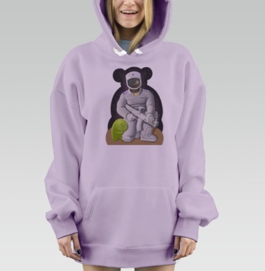 Межгалактический воин, Hoodie Mjhigh Dig Mel, Fiolet, утепленная