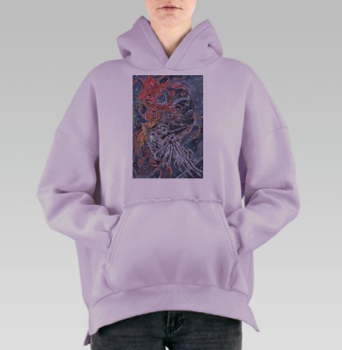 Метаморфоза, Hoodie Oversize Fiolet, утепленная
