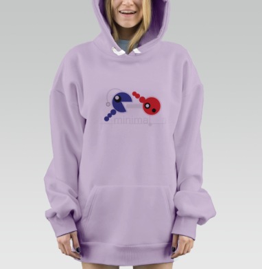 Минимал, Hoodie Mjhigh Dig Mel, Fiolet, утепленная