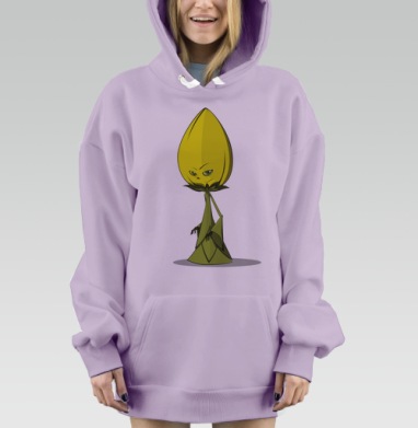 Мир цветов, Hoodie Mjhigh Dig Mel, Fiolet, утепленная