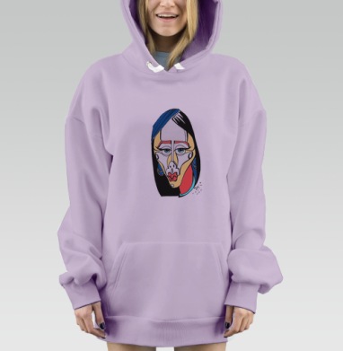 Модная, Hoodie Mjhigh Dig Mel, Fiolet, утепленная