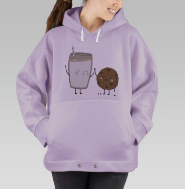 Молоко и печенье, Hoodie Oversize Fiolet