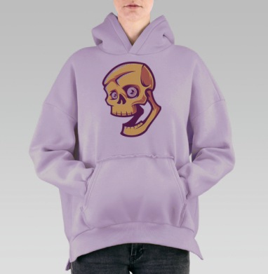 Морти, Hoodie Oversize Fiolet, утепленная