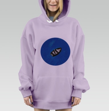 Наедине с морем, Hoodie Mjhigh Dig Mel, Fiolet, утепленная