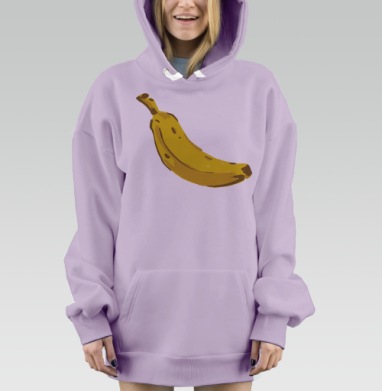Наивный банан, Hoodie Mjhigh Dig Mel, Fiolet, утепленная