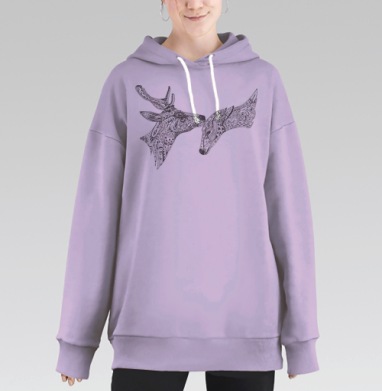 Нежности, Hoodie Long Oversize Fiolet