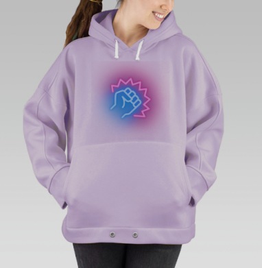 Неоновый удар, Hoodie Oversize Fiolet