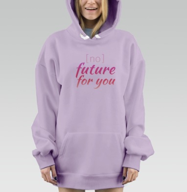 Ноу Фьюче, Hoodie Mjhigh Dig Mel, Fiolet, утепленная