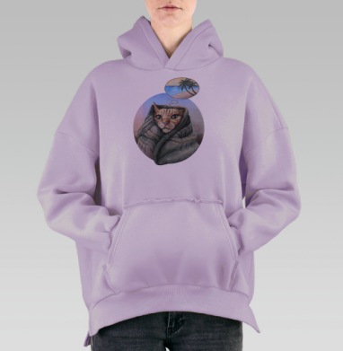 Ноябрь, Hoodie Oversize Fiolet, утепленная