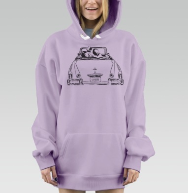 Нуарный закат, Hoodie Mjhigh Dig Mel, Fiolet, утепленная