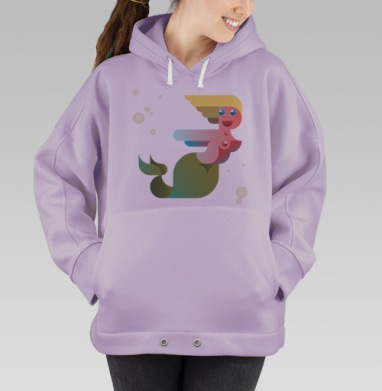 НЮ русалка, Hoodie Oversize Fiolet