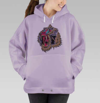 Обезьяна Чи-чи-чи, Hoodie Oversize Fiolet