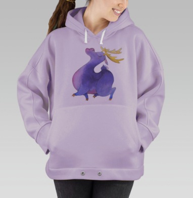 Олень де Лон, Hoodie Oversize Fiolet