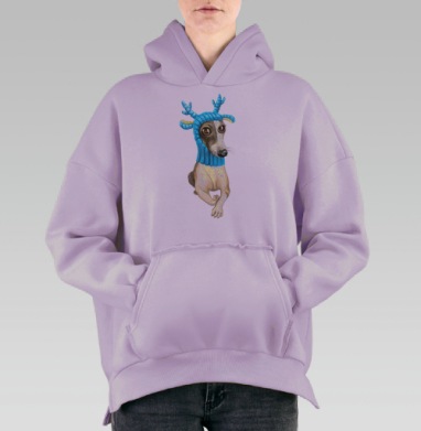 Олешек, Hoodie Oversize Fiolet, утепленная