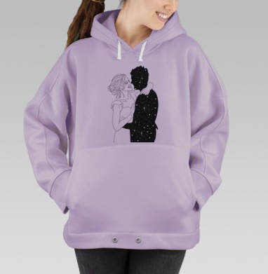 Она полюбила космос, Hoodie Oversize Fiolet