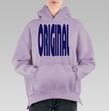 Оригинал, Hoodie Oversize Fiolet, утепленная