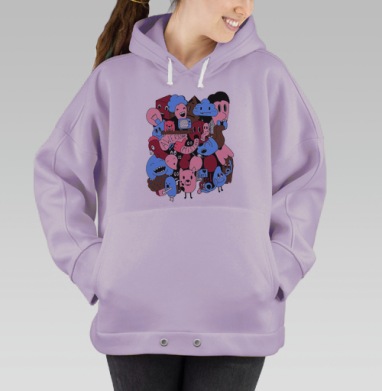 Отличная ошибка, Hoodie Oversize Fiolet