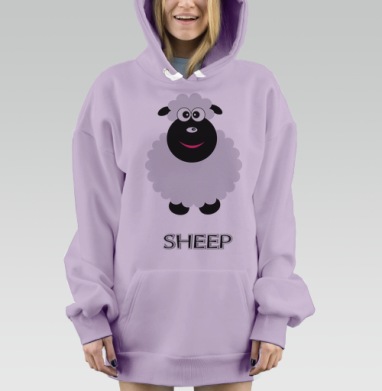 Овечечка, Hoodie Mjhigh Dig Mel, Fiolet, утепленная