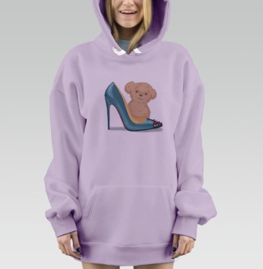Паппи, Hoodie Mjhigh Dig Mel, Fiolet, утепленная