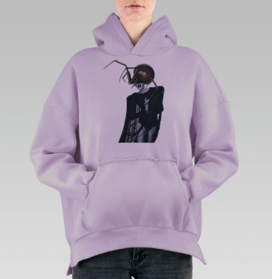 Паук и мода, Hoodie Oversize Fiolet, утепленная