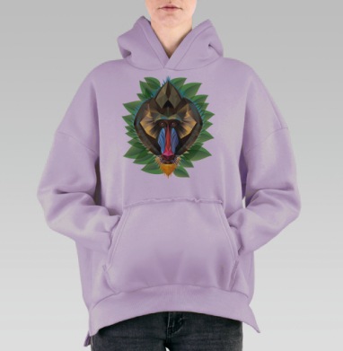 Павиан, Hoodie Oversize Fiolet, утепленная