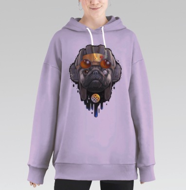 Пёс войны, Hoodie Long Oversize Fiolet