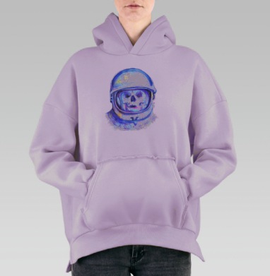 Потерянный в пространстве, Hoodie Oversize Fiolet, утепленная