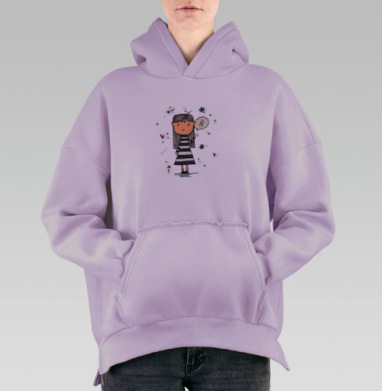 Привет всем, Hoodie Oversize Fiolet, утепленная
