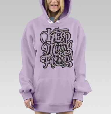 Продолжай двигаться вперед, Hoodie Mjhigh Dig Mel, Fiolet, утепленная