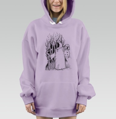 Проводник волшебного леса, Hoodie Mjhigh Dig Mel, Fiolet, утепленная