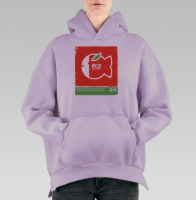 Р, Hoodie Oversize Fiolet, утепленная