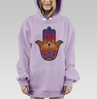 Радужная хамса, Hoodie Mjhigh Dig Mel, Fiolet, утепленная